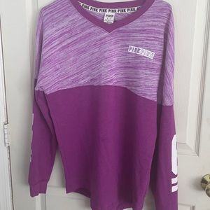 VS PINK Logo Orchid Purple Heathered Sweatshirt